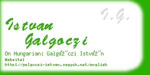 istvan galgoczi business card